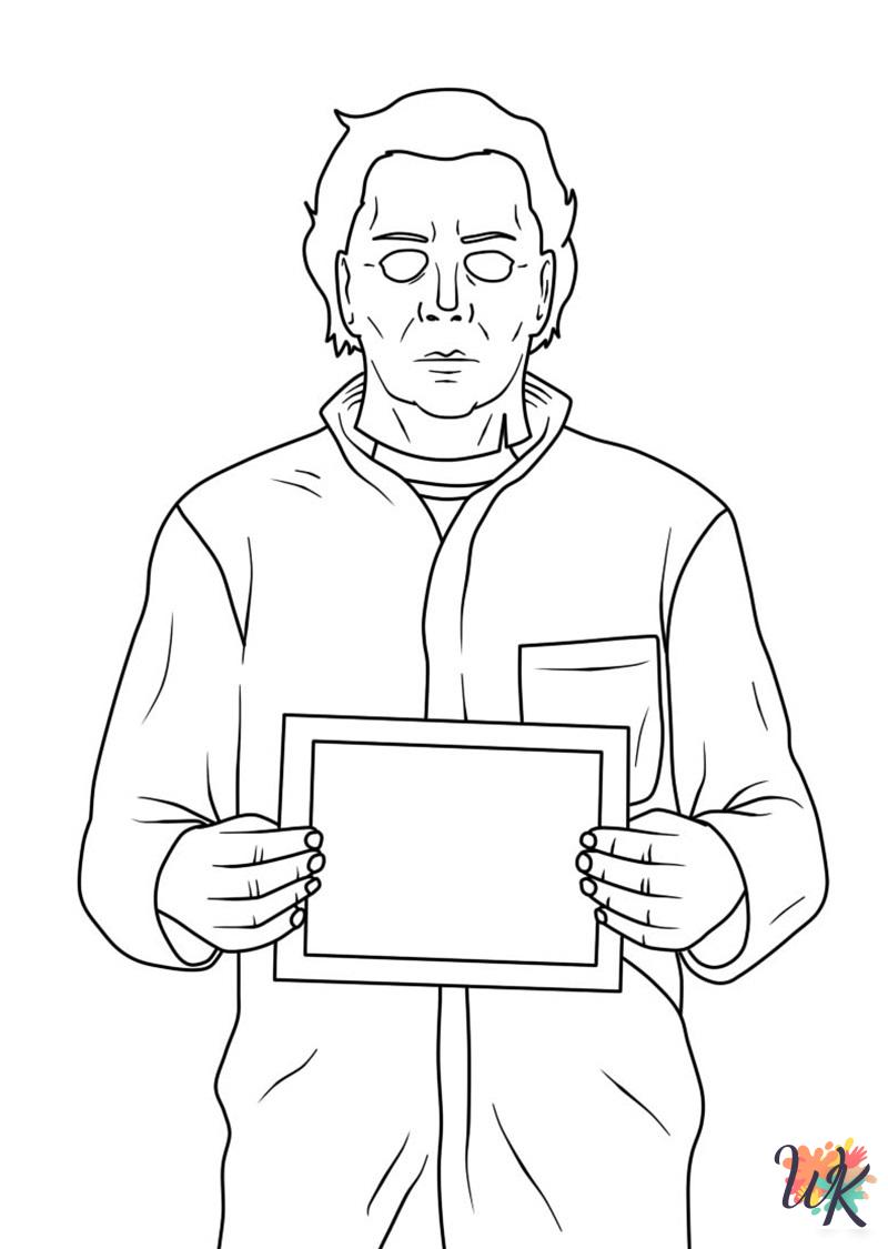 Michael Myers coloring pages for preschoolers