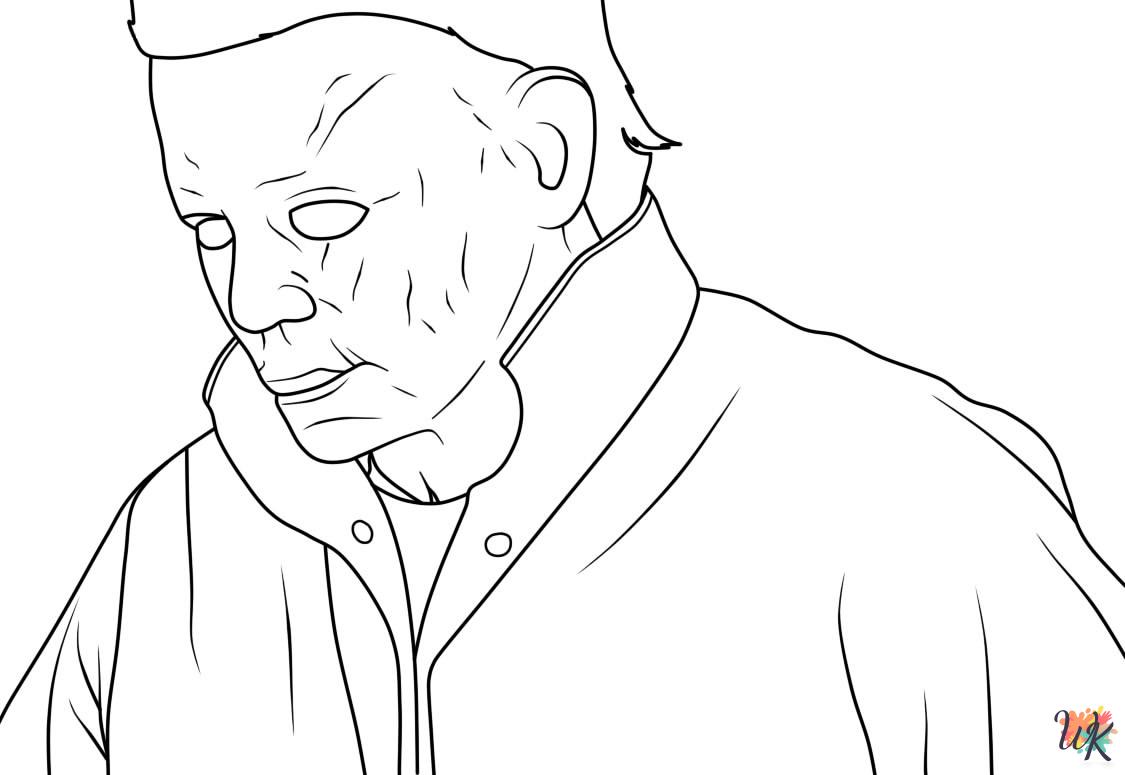 merry Michael Myers coloring pages