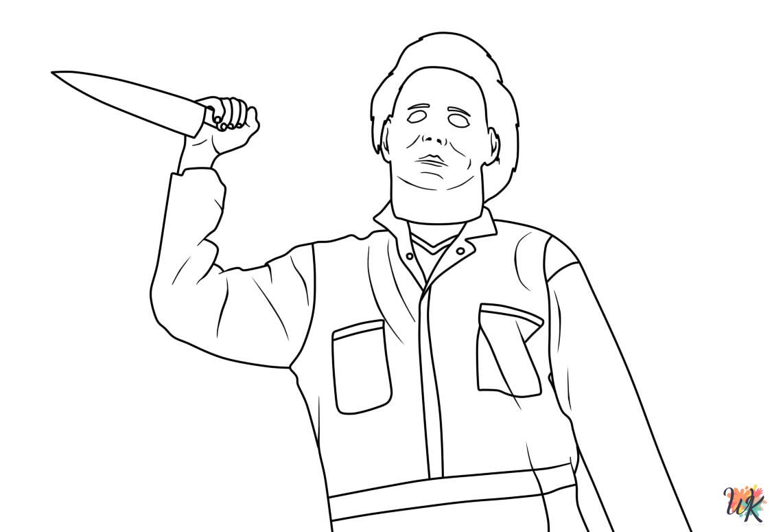 adult Michael Myers coloring pages