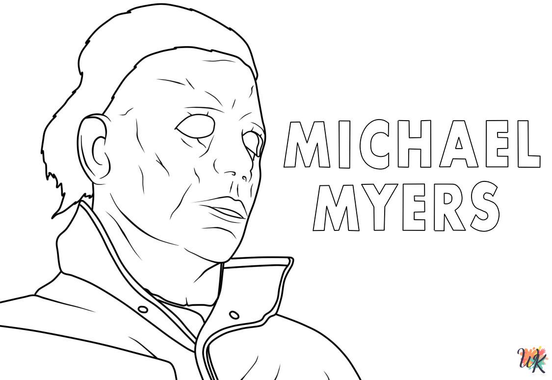 Michael Myers ornaments coloring pages