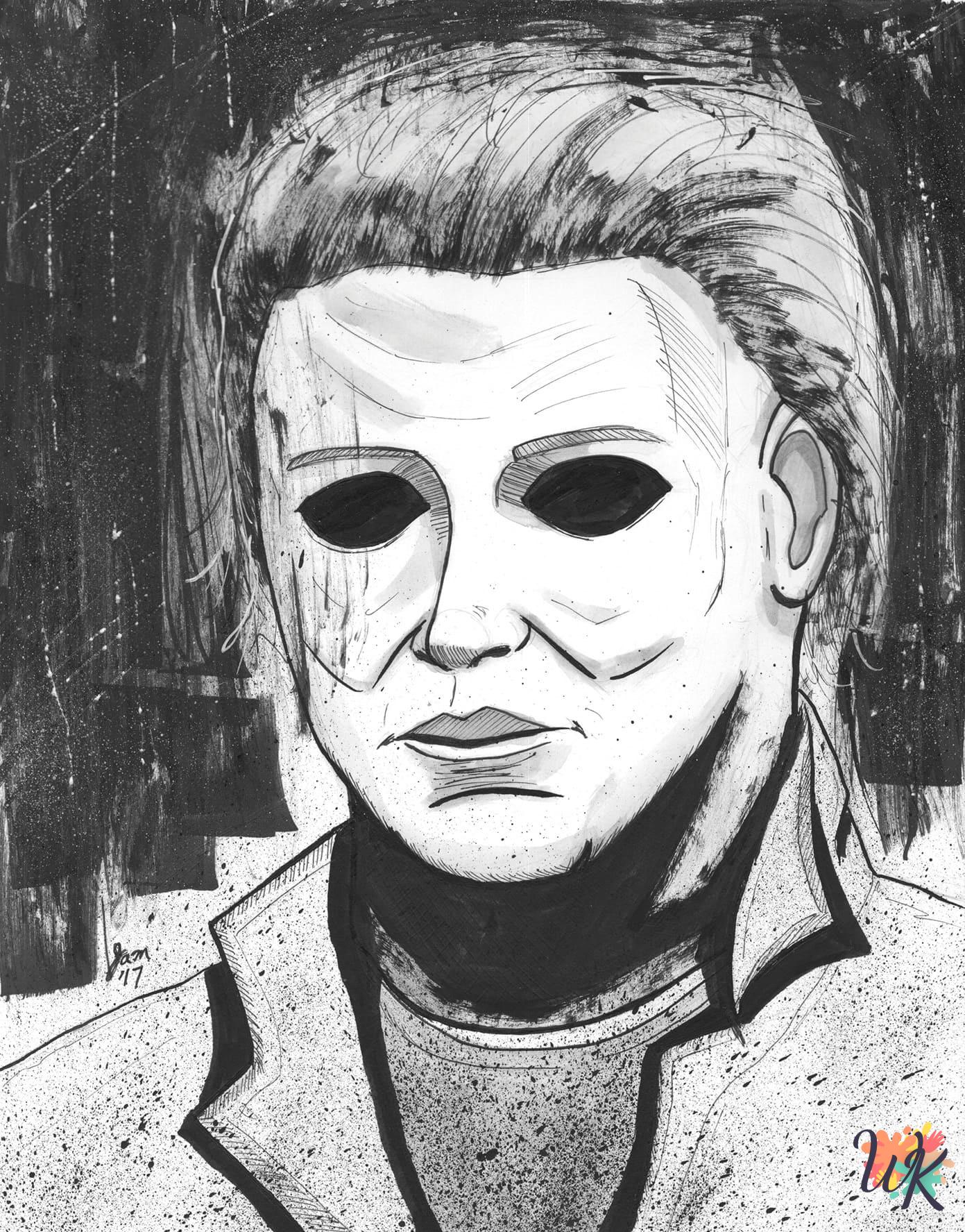 vintage Michael Myers coloring pages