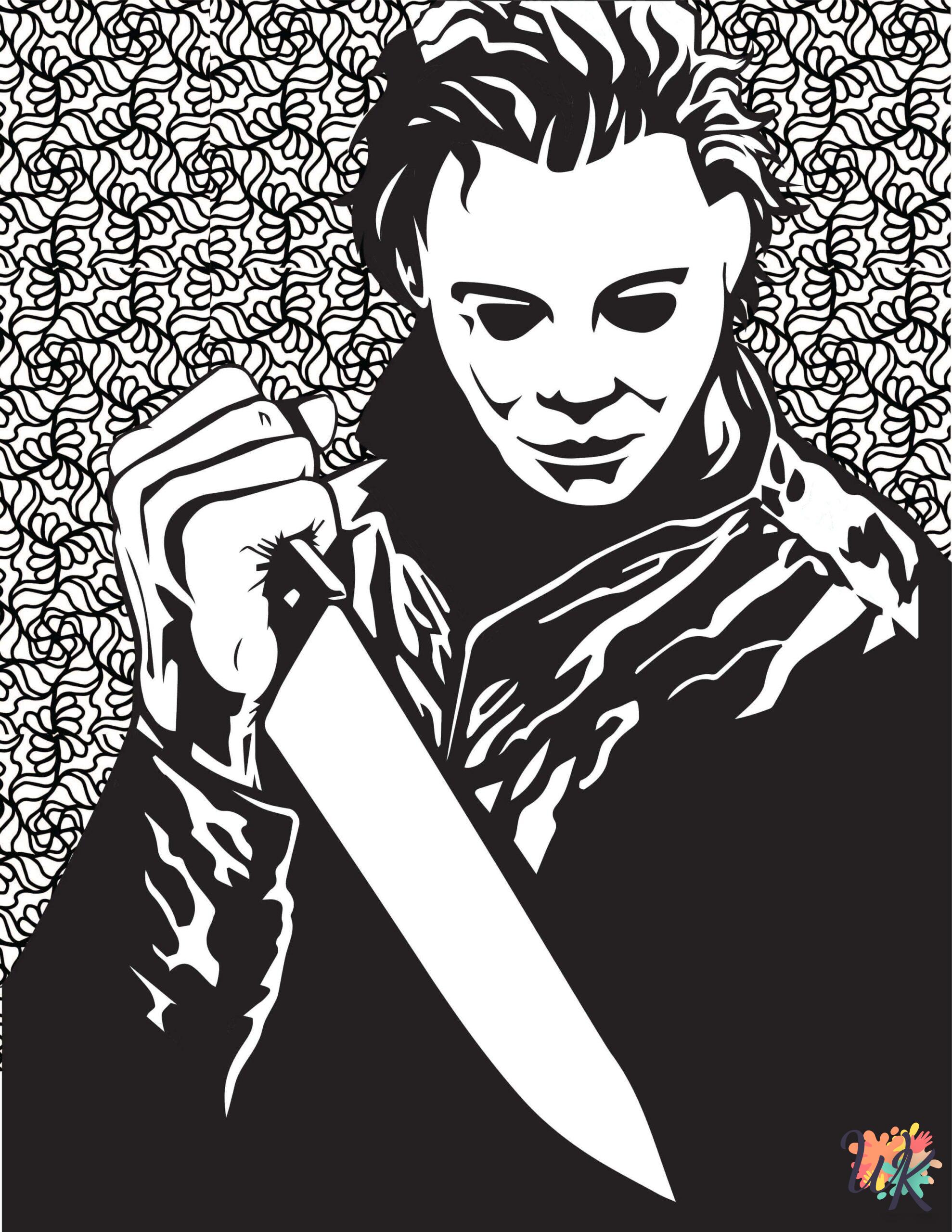 free coloring Michael Myers pages