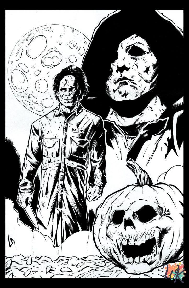 Michael Myers coloring pages free