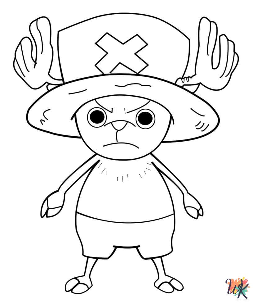 One Piece coloring pages grinch