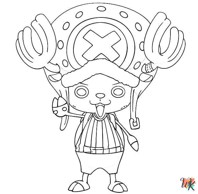 detailed One Piece coloring pages