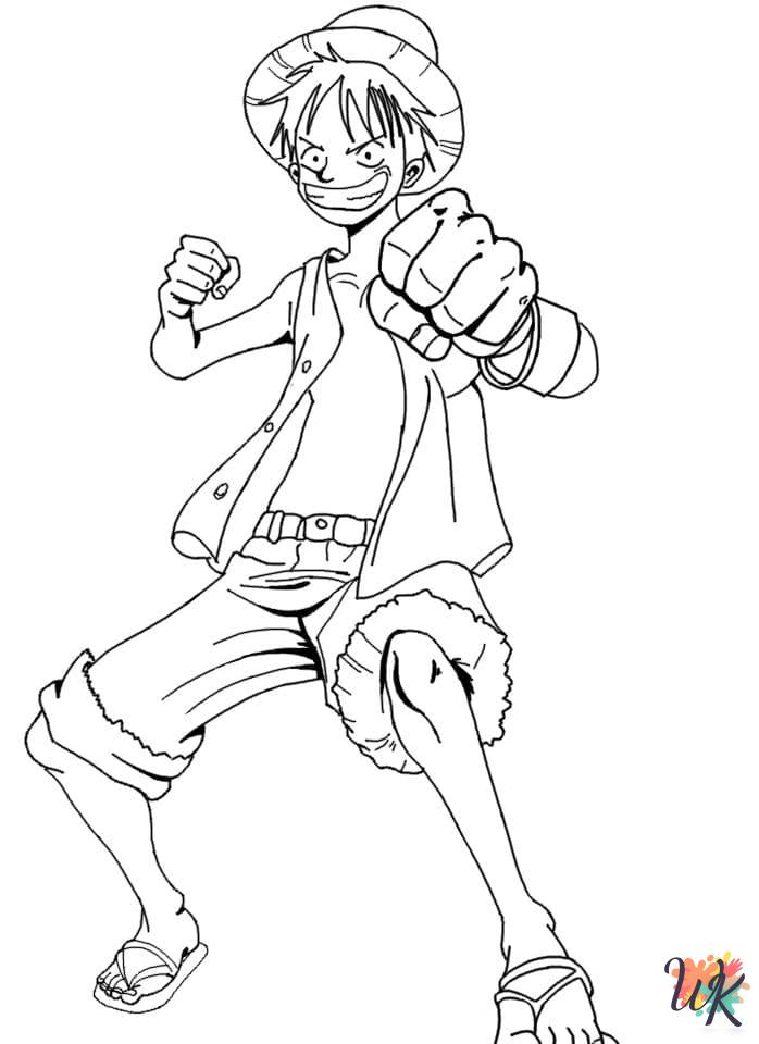 free One Piece coloring pages for kids