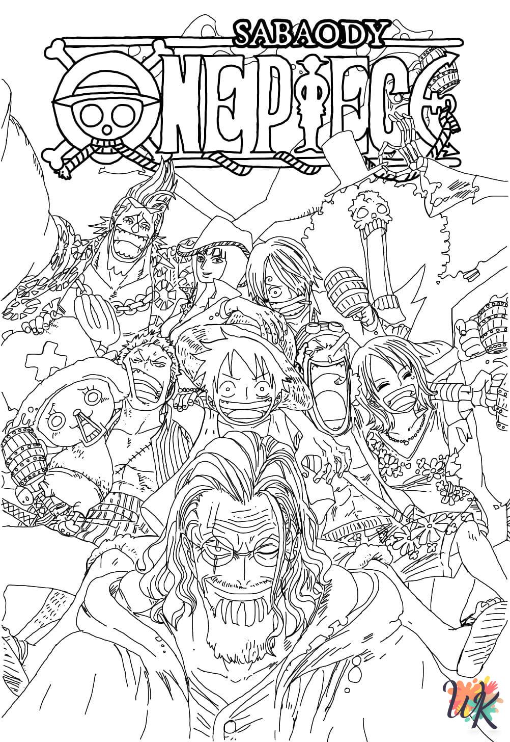 easy One Piece coloring pages