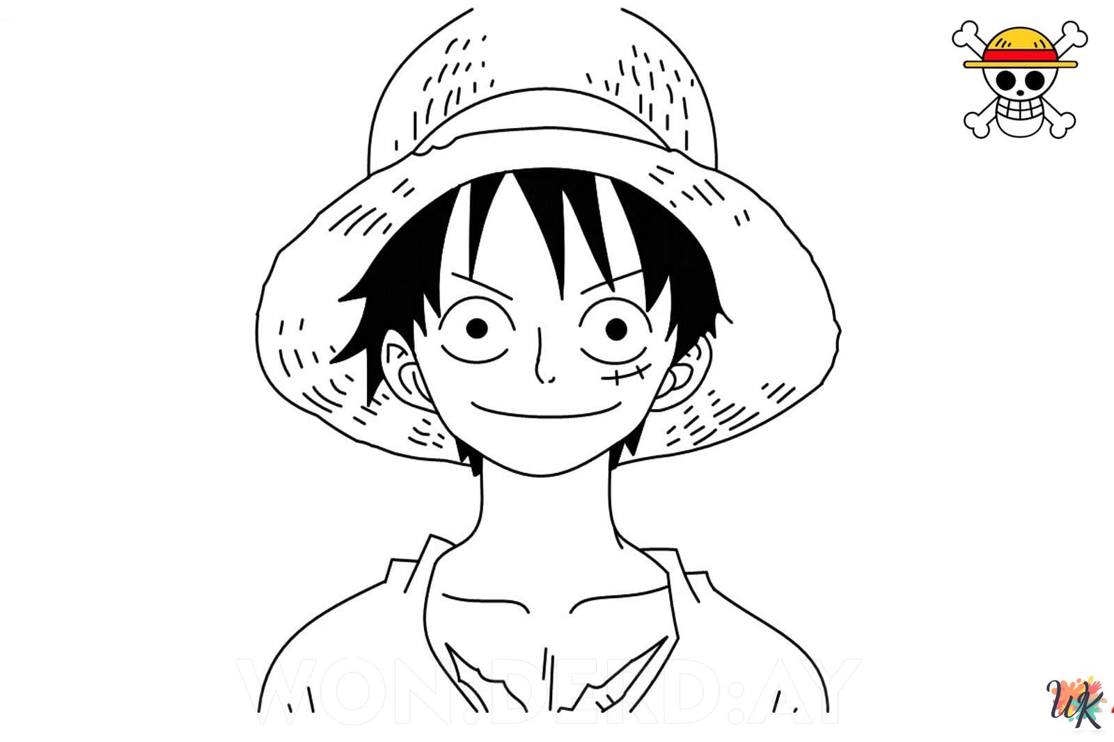 One Piece coloring pages for adults