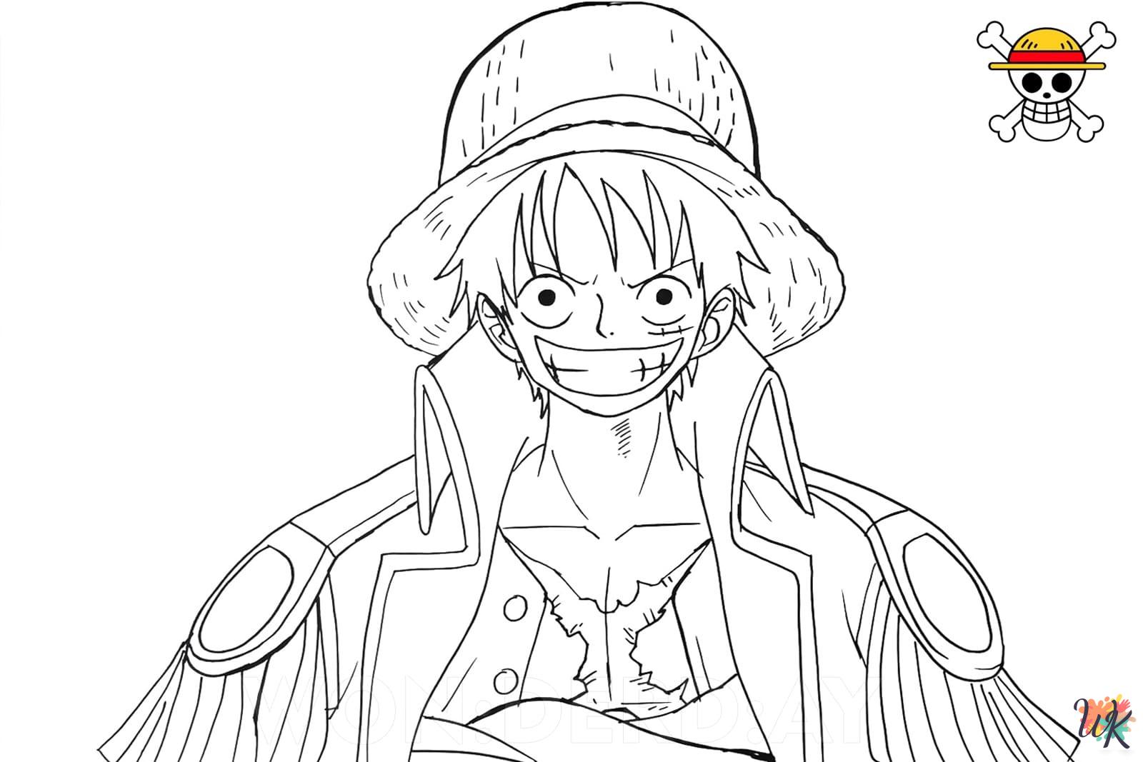 One Piece coloring book pages