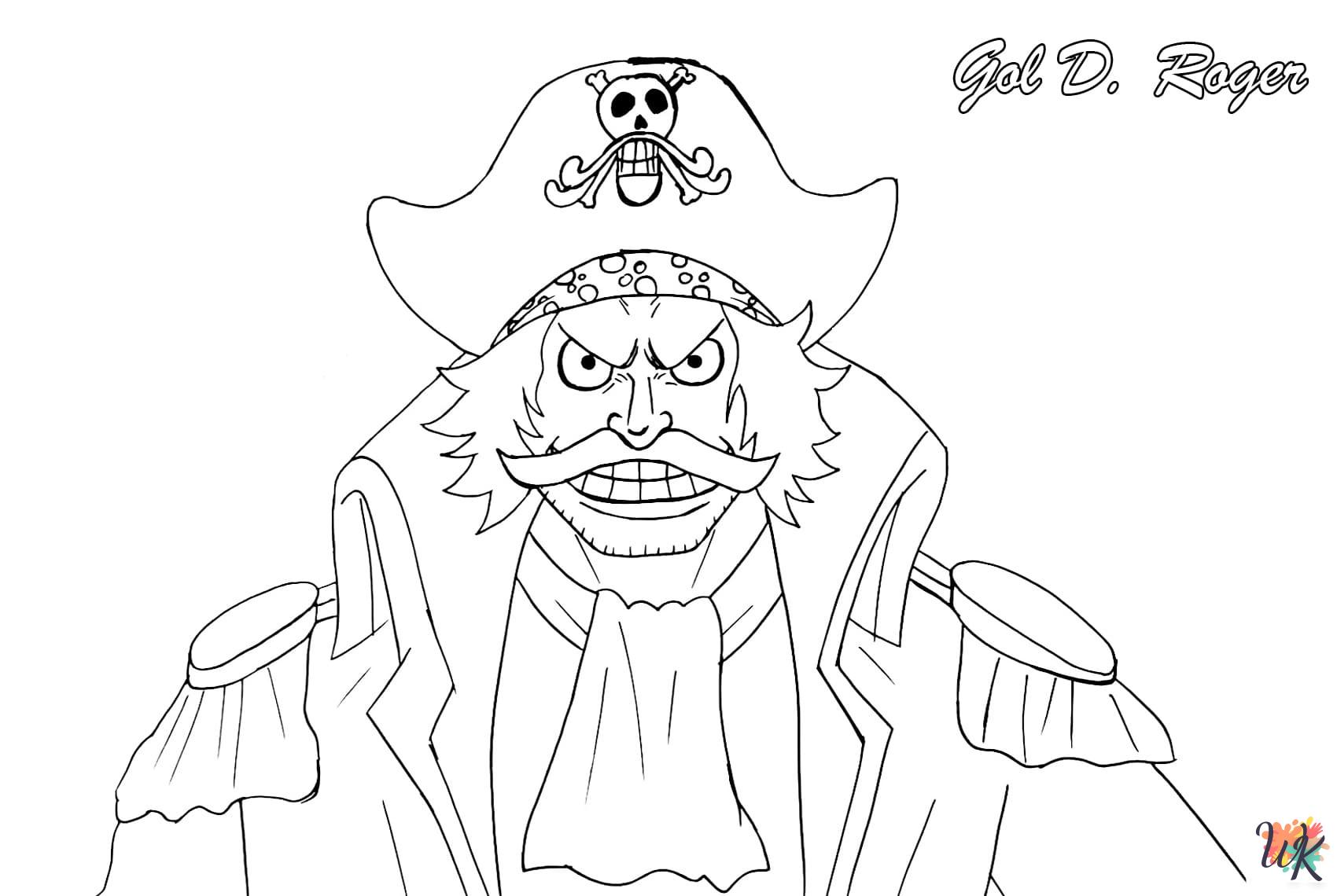 One Piece cards coloring pages