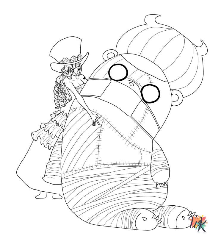 free One Piece coloring pages for adults