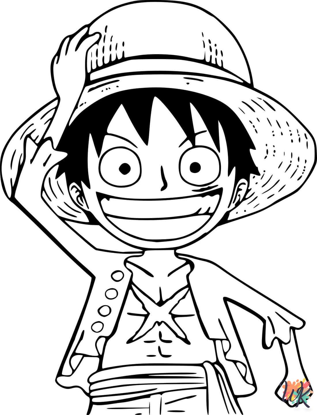 preschool One Piece coloring pages