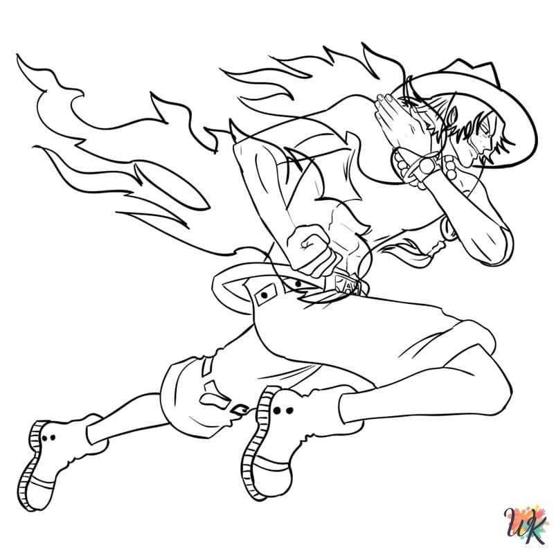easy One Piece coloring pages