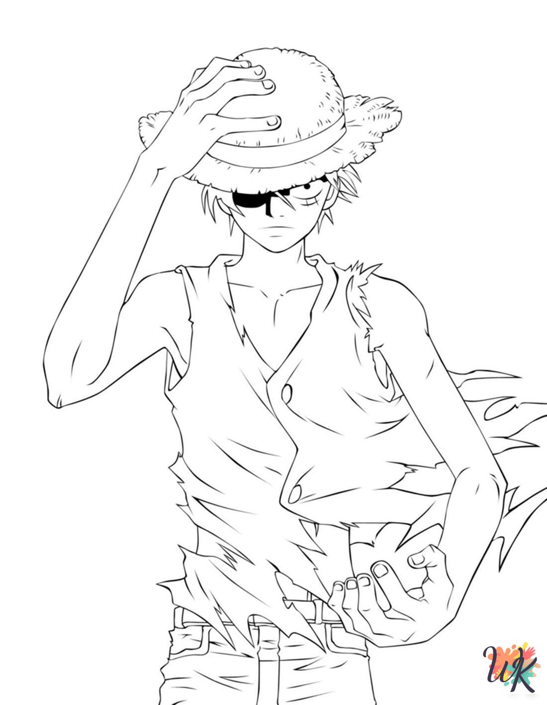 One Piece decorations coloring pages
