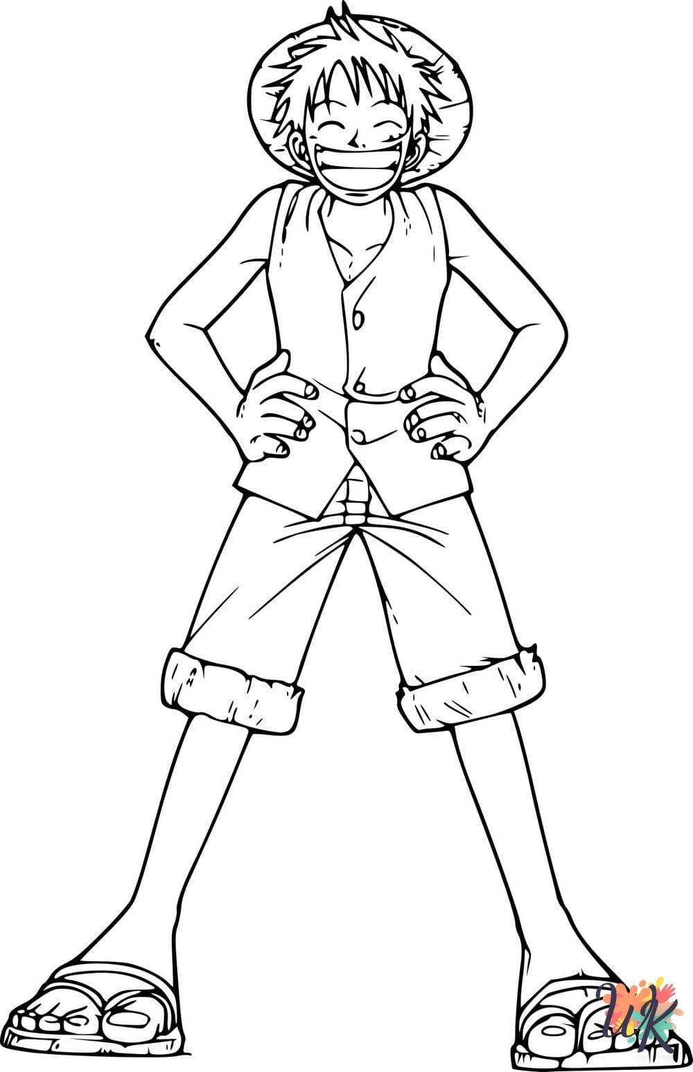 free adult One Piece coloring pages
