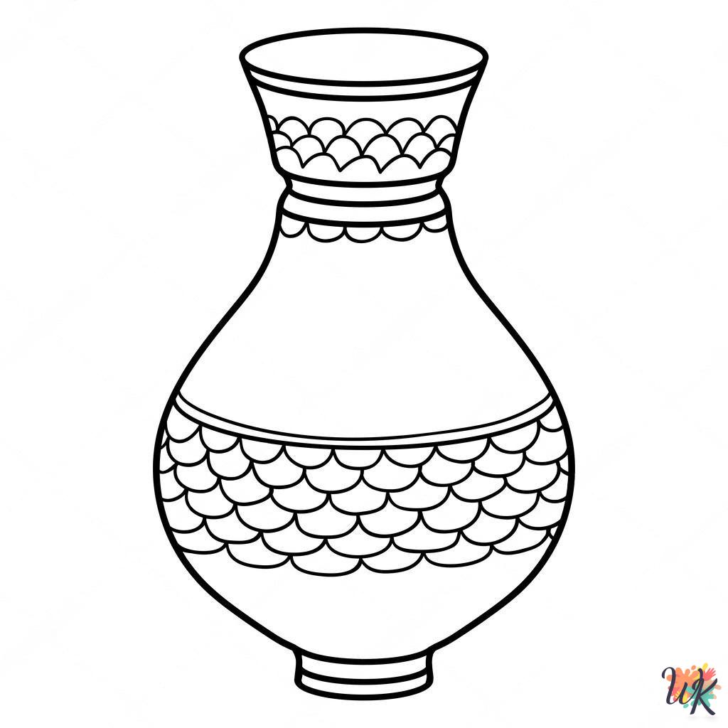 coloring pages for kids Pottery