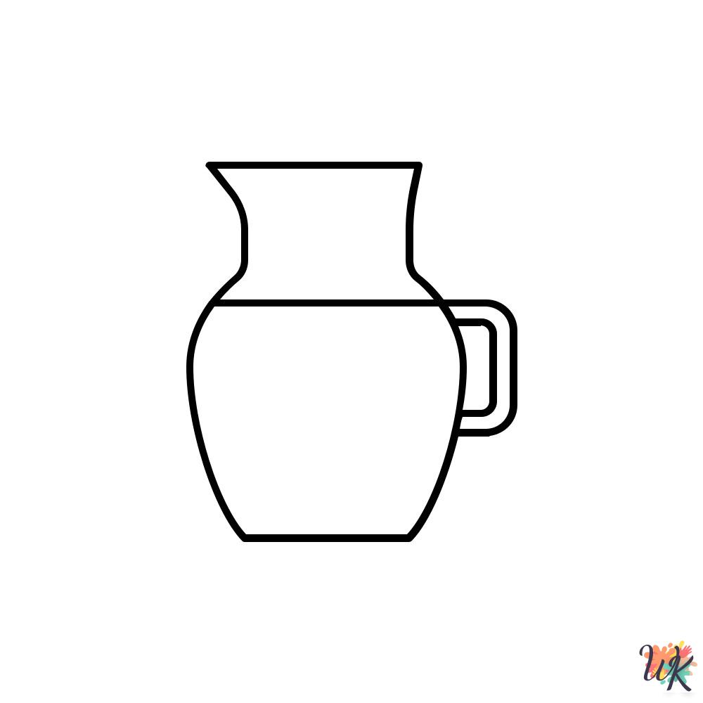 Pottery coloring pages for adults