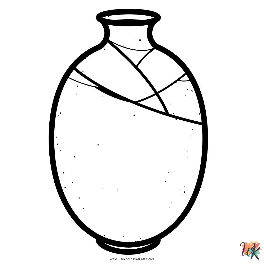 Pottery ornament coloring pages