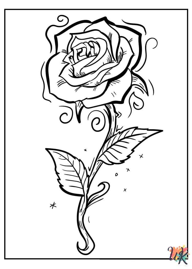 cute Rose coloring pages
