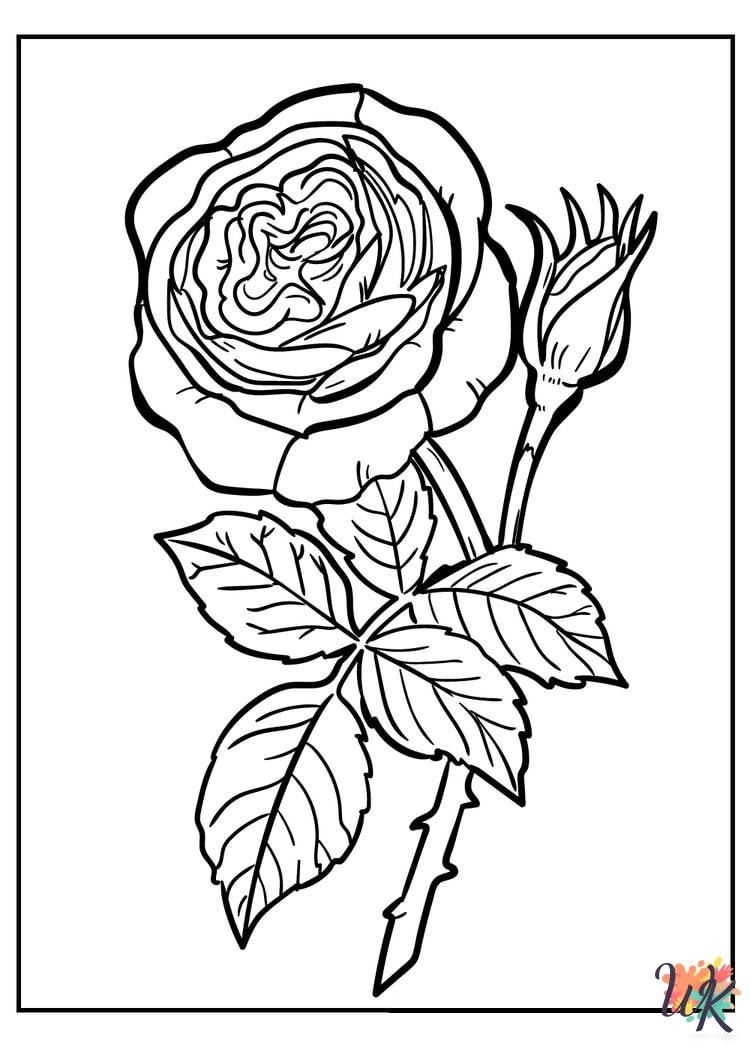 Rose coloring pages grinch