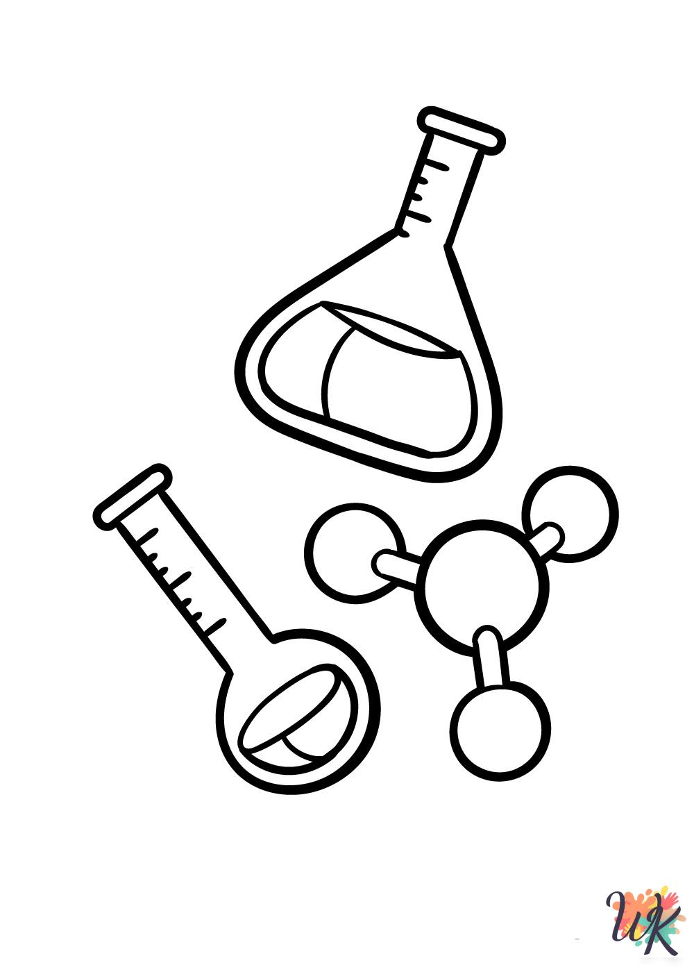 free Science tree coloring pages