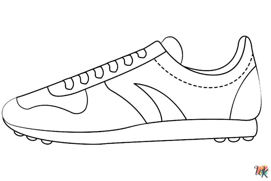 free Sneaker coloring pages printable