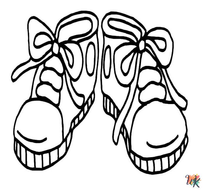 adult Sneaker coloring pages