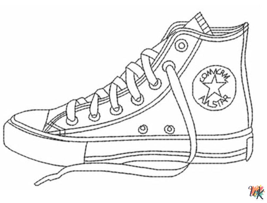 free printable Sneaker coloring pages for adults