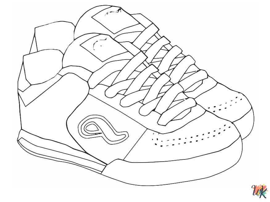 Sneaker ornament coloring pages