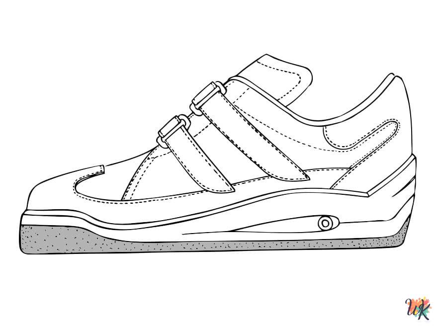 Sneaker coloring pages to print