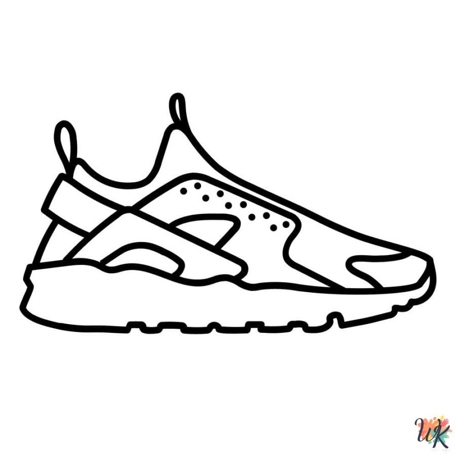 Sneaker coloring pages printable free