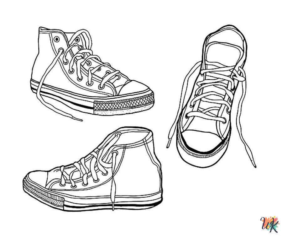 Sneaker ornaments coloring pages