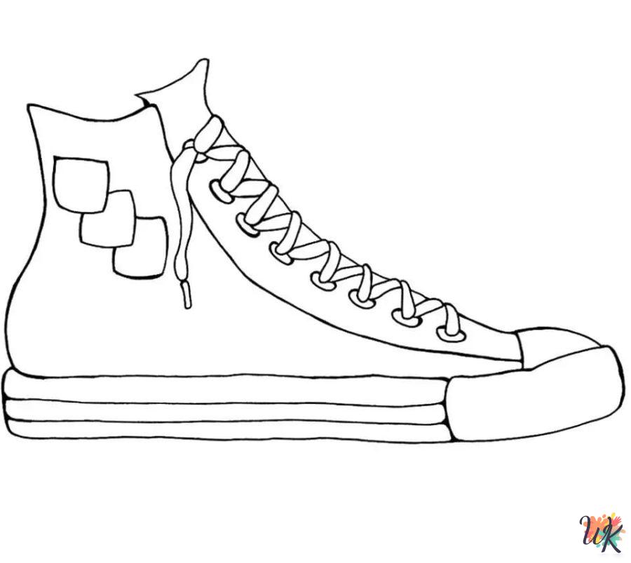 printable Sneaker coloring pages