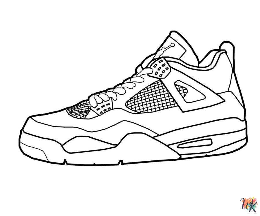 free printable Sneaker coloring pages