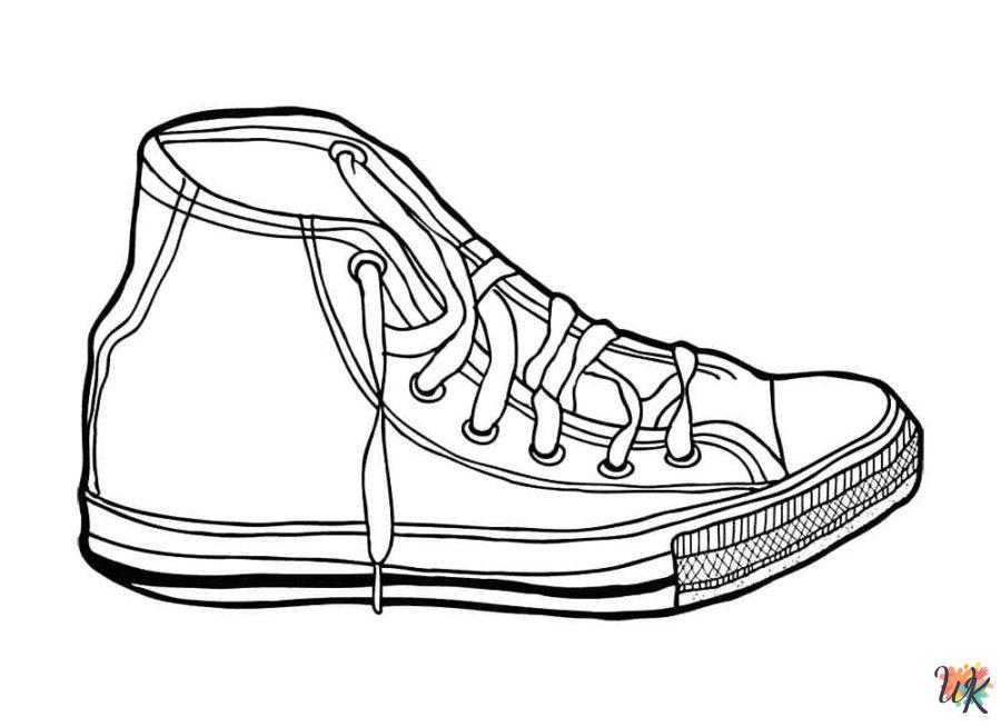 Sneaker printable coloring pages