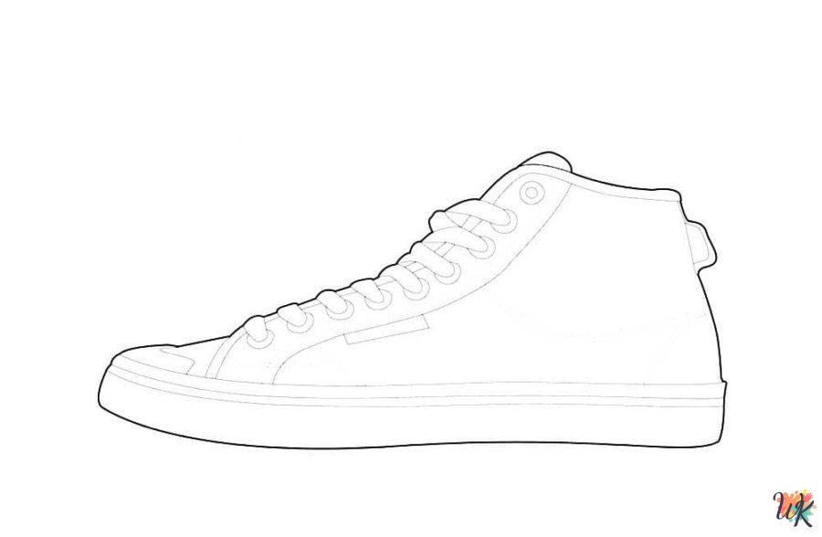 free Sneaker coloring pages for adults