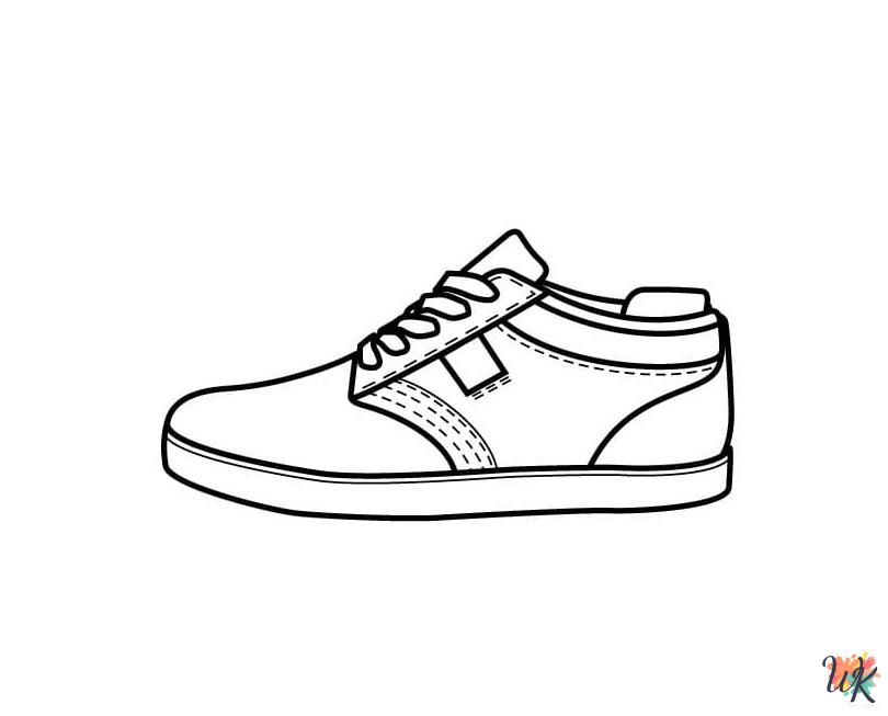 free Sneaker coloring pages pdf