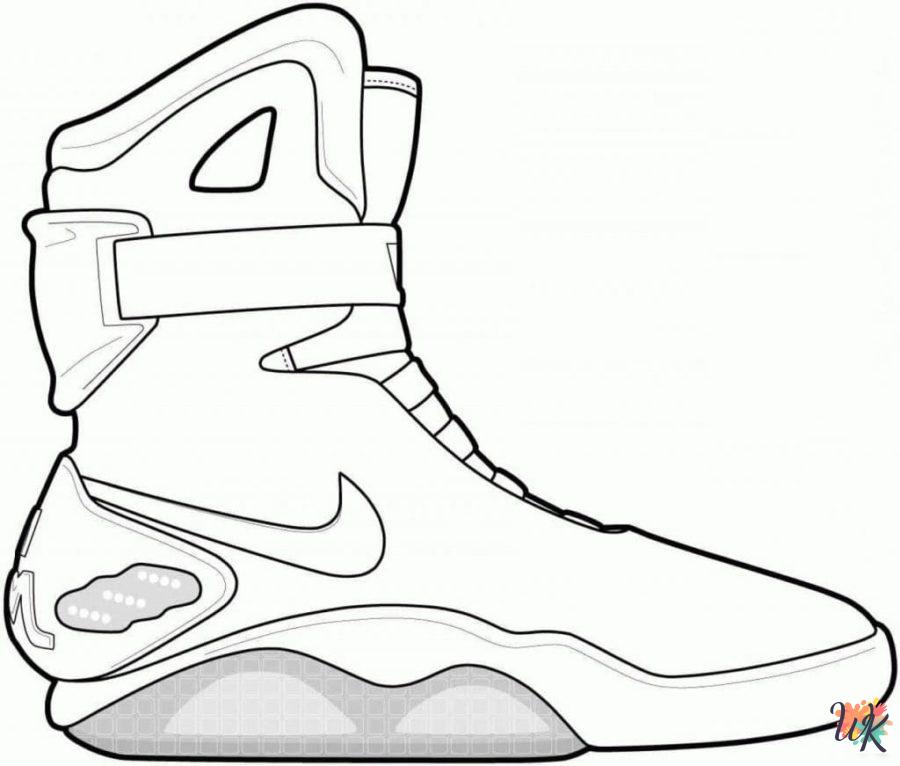Sneaker themed coloring pages