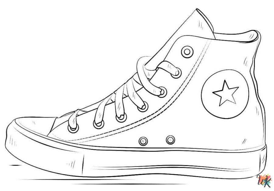 Sneaker coloring pages printable free