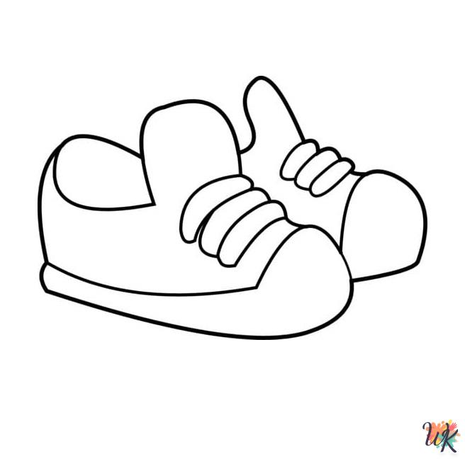 vintage Sneaker coloring pages