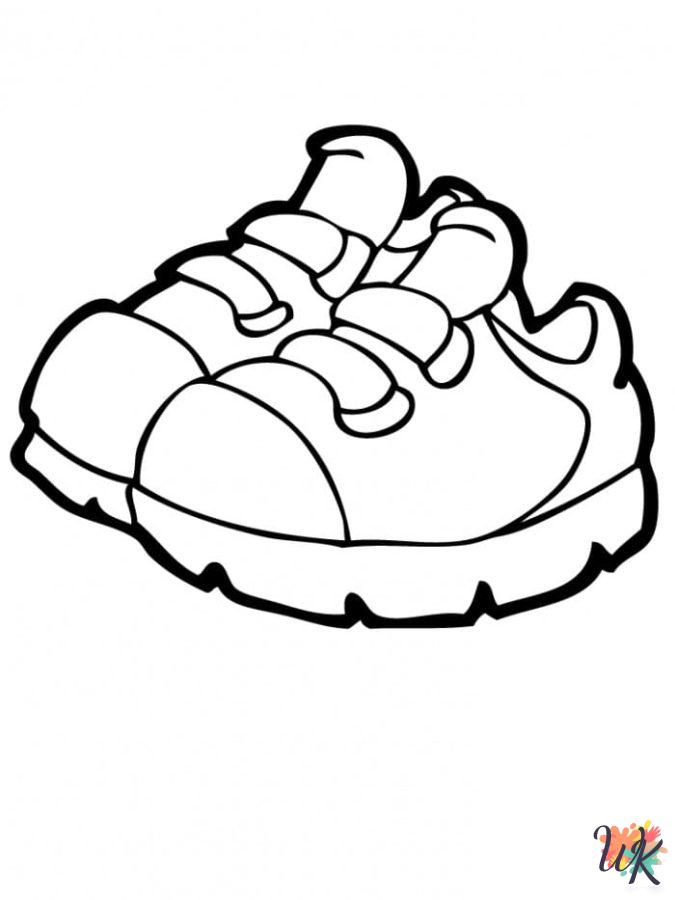 Sneaker coloring pages for adults