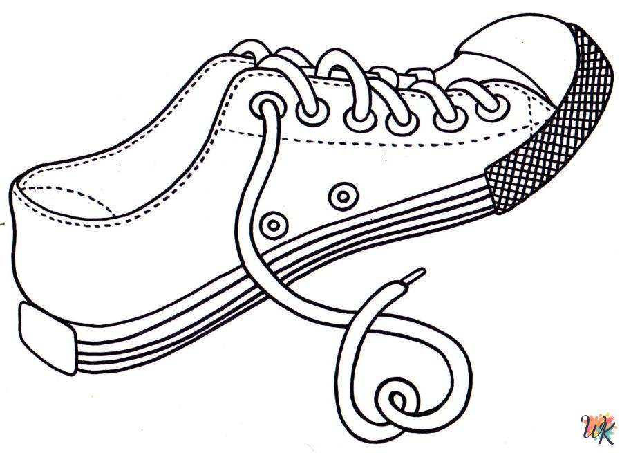 free printable Sneaker coloring pages