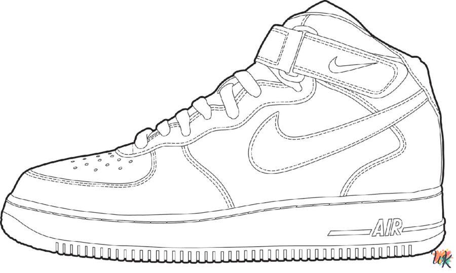 free Sneaker printable coloring pages