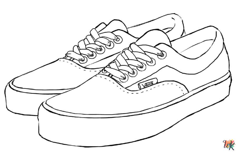 Sneaker coloring book pages