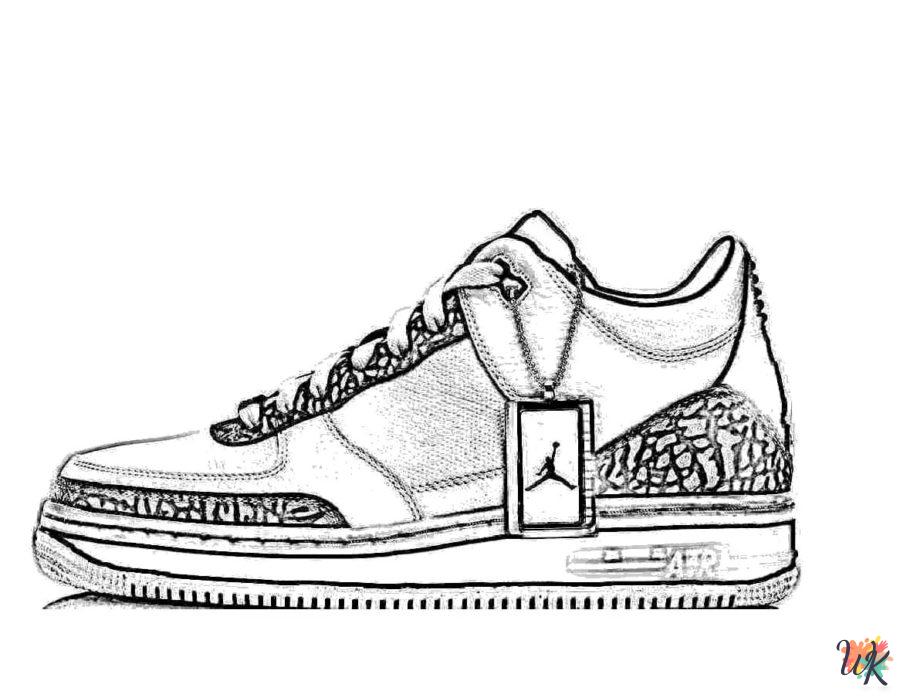 Sneaker coloring pages