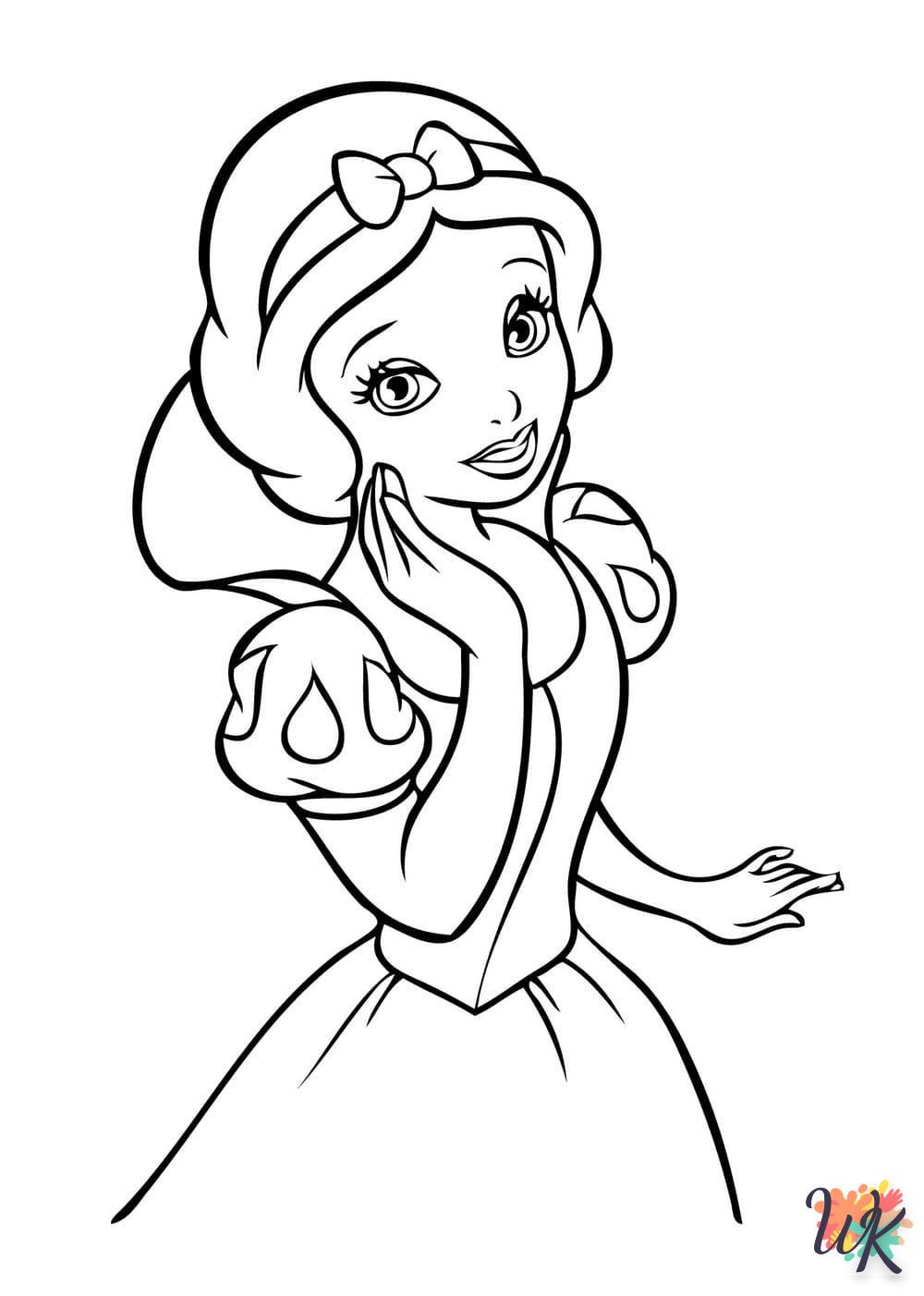 grinch Snow White coloring pages