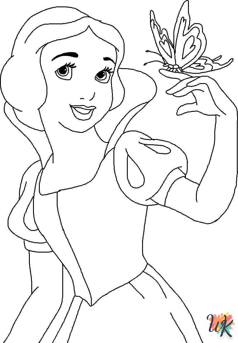 Snow White coloring pages free printable 1