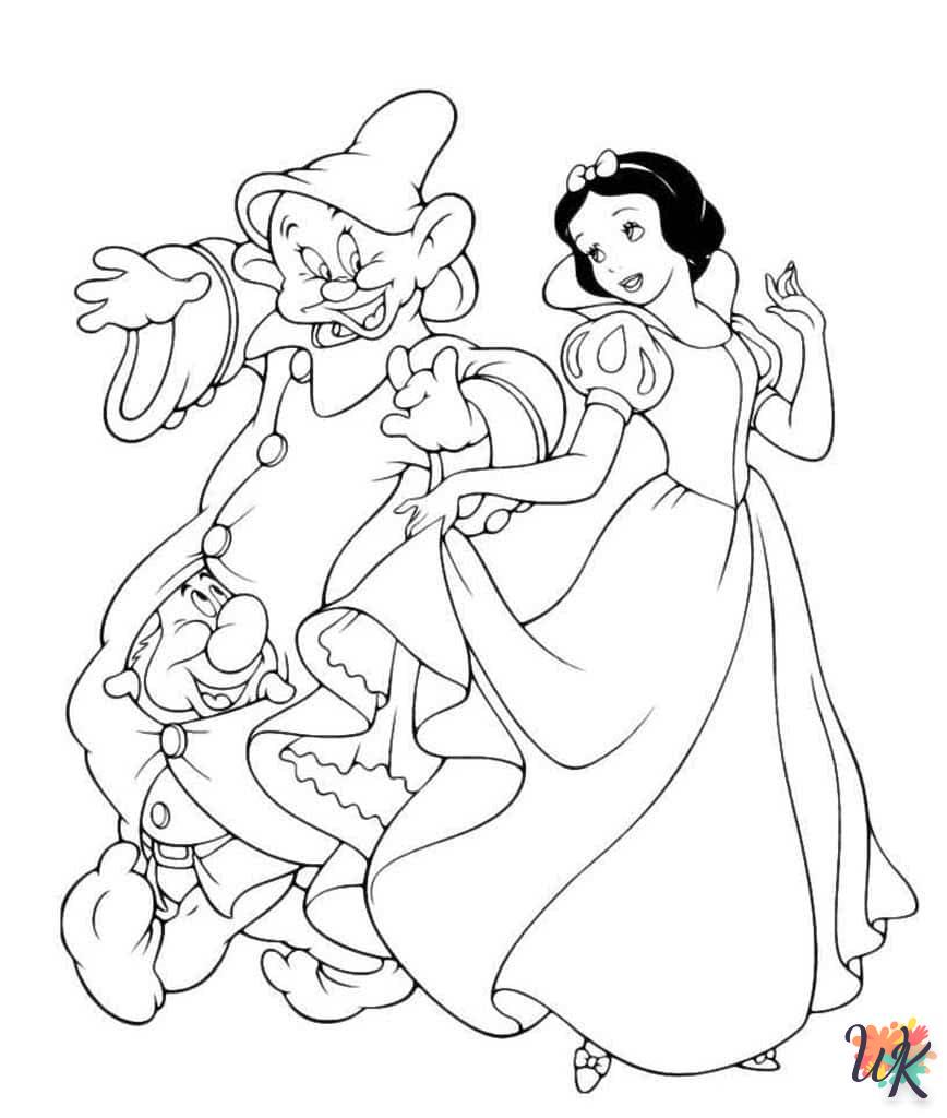 Snow White ornament coloring pages