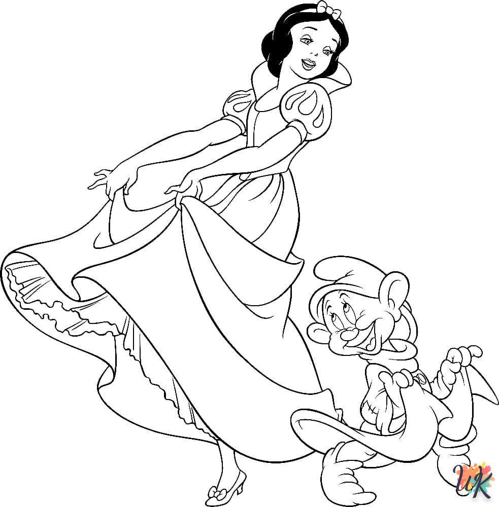 Snow White coloring pages free 1