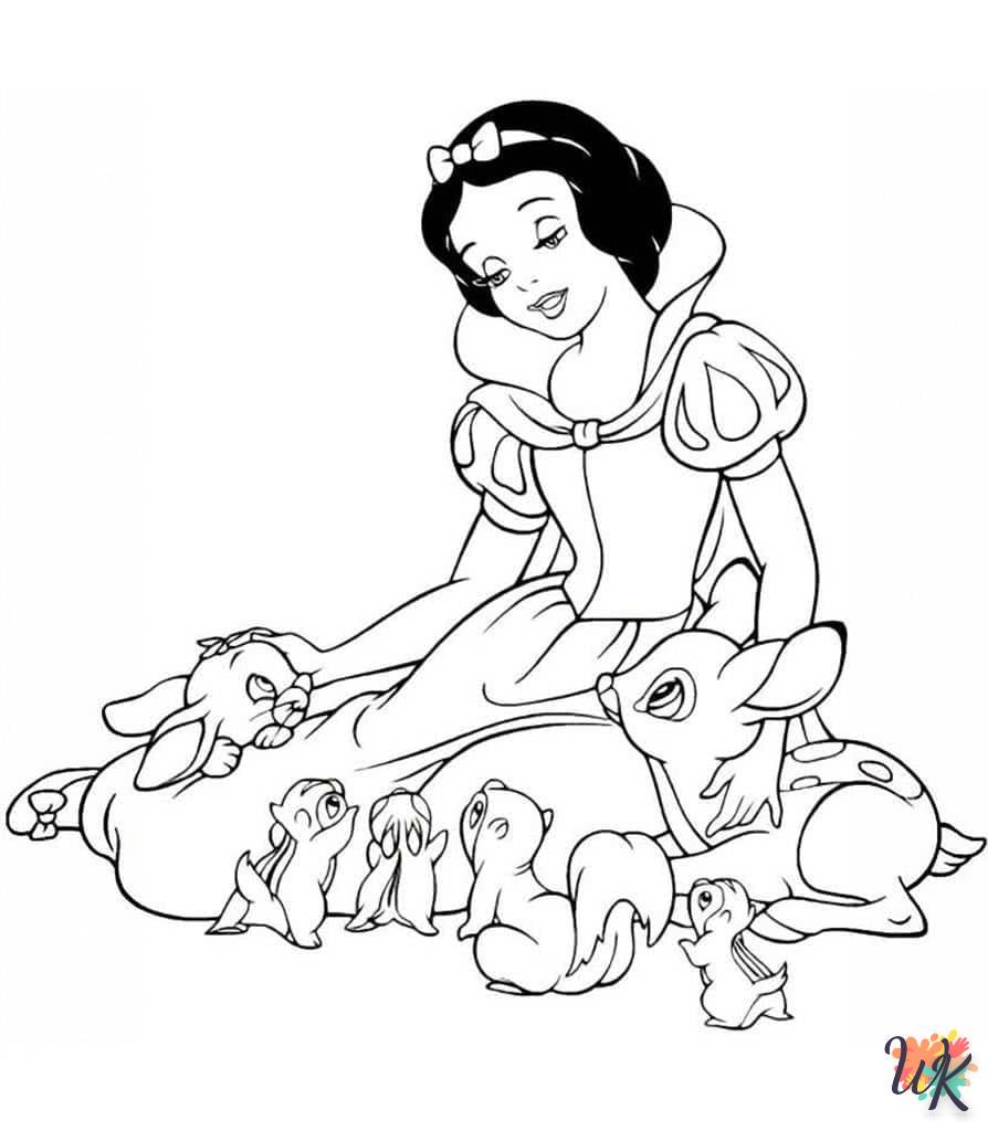 printable Snow White coloring pages 1